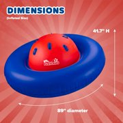 Playland Inflatable Dome Rocker for Kids Ages 5+ | Large 89” Balance Dome Rocker Bouncer with 8 Handles | Fits 3 Children, Heavy-Duty Outdoor Play Equipment for Backyard, 250 Lbs Capacity