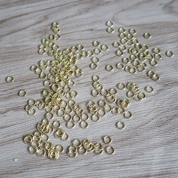 GOOHOCHY 200Pcs Stainless Steel Spring Rings Metal Craft Rings For Diy Jewelry Making And Securing Keys