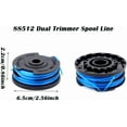 thumbnail image 3 of PinesC 6Pack 30ft 0.065" 88512 Dual Line String Trimmer Replacement Spool,Weed Eater Spool Compatible with Toro 51480 Electric String Trimmer, 3 of 5
