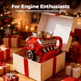 thumbnail image 5 of Red V8 Engine 3D Coffee Mug, Stainless Steel Lined Resin Mechanical Drinkware, Creative Car Enthusiast Gift for Home Office Desktop Decor & Holding Coffee/Tea/Beer Daily Use, 5 of 7
