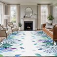 thumbnail image 2 of Colorful Leaf Large Area Rugs 8x10 ft Pastoral Plant Green Leaf Watercolor Washable Rug Non Slip Indoor Carpet Absorbent Floor Mat for Living Room Bedroom Dining Room, 2 of 9