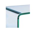 thumbnail image 4 of Heavenly Collection Console in Clear, Clear Glass Console, Un-tempered Glass Console, Bent Glass Console, Waterfall Console, Glass Console Table, 4 of 9