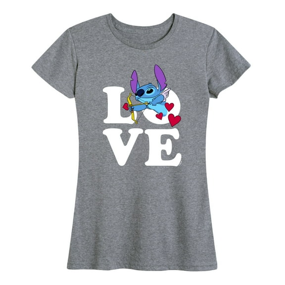 Lilo & Stitch - Love Cupid Stitch - Women's Short Sleeve Graphic T-Shirt