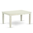 thumbnail image 4 of East West Furniture Weston 42" Rectangular Wood Dining Table in Linen White, 4 of 5