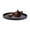 Black, variant on BIMZUC Round Solid Wood Tea Serving Tray 14.76 inches / 37.5 cm Eco-Friendly Durable Wooden Food Coffee Snack Meals Platter Plate for Home Restaurant Kitchen, Natural Color