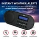 thumbnail image 5 of Radio de alerta meteorológica RCA RCWR7V con alertas y reloj de la NOAA, 5 of 7