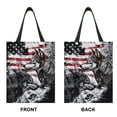 thumbnail image 2 of Yuyamidu Wolf Car Trash Bag for Auto SUV Truck Foldable Hanging Car Trash Can American Flag Car Storage Bags Accessories Reusable Car Garbage Bag for Front Seat, Back Seat, 2 of 7