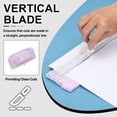 thumbnail image 3 of Cortador de papel Uxcell, trimmer portátil pequeño A4, cortador de papel deslizante con perforadora y sujetador para manualidades, cartulina, tarjeta de etiqueta, álbum de recortes, blanco, 3 of 7