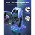 thumbnail image 3 of RGB Gamepad Rack Stand Anti-Scratch Desk Mount Game Controller Rack for PS5 Xbox, 3 of 6
