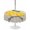 Yellow, variant on Outdoor Tablecloth with Umbrella Hole for Patio/Picnic/Party/Camping, Yellow Lemons Waterproof Table Cloth Round Cover Washable, Summer Botanical Farmhouse Rustic (Dia 60")