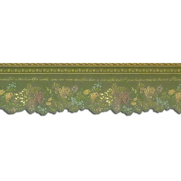 Bordure de Papier Peint Floral DES86966DC
