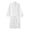 White, variant on SHTXOZHI Mens Long Sleeve Robes Adjustable Tie Belt Bathrobe V-Neck Spa Robe Winter Textured Sleepwear with Pocket