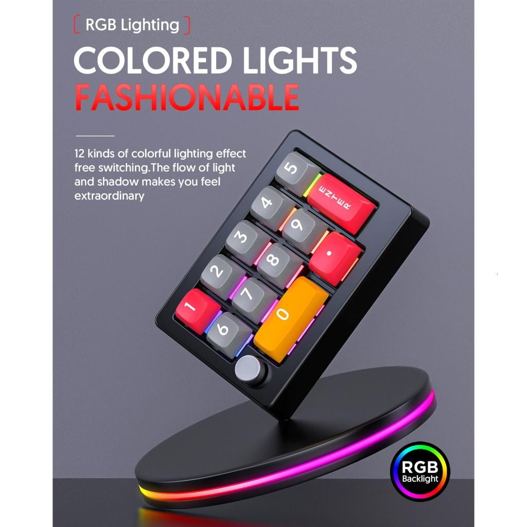 SIEYIO Multifunctional Programmable Macro Numeric Keyboard for Gaming/Working User Friendly Designs, USB Compatibility