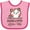 Pink and Fuchsia, variant on Inktastic Meemaw and Pop Pop Cat Grandchild Girls Baby Bib