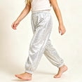 thumbnail image 5 of Ltctricy Toddler Girls Boys Sequin Pants Kids Sparkly Dance Pants Elastic Waisted Jogger Pants Fall Clothes(Silver,9-10 Years), 5 of 5
