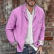 thumbnail image 1 of 2023 Chaqueta de manga larga para hombre, traje pequeño de algodón y lino, holgado y sencillo, 1 of 2