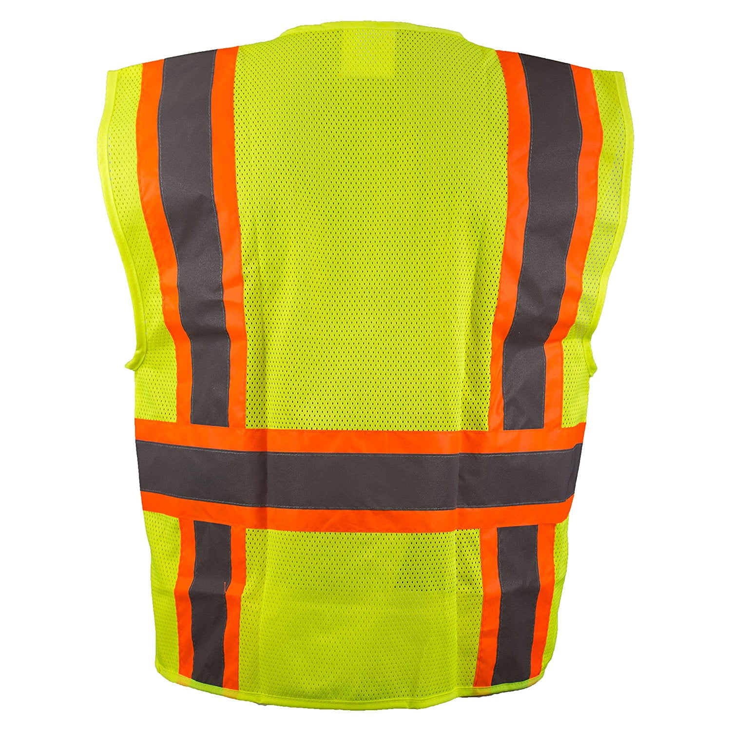 RK Safety Two Tone High Visibility Safety Vest- ANSI Class 2 - Neon Yellow / 4XL