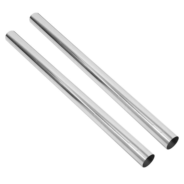 Unique Bargains 2pcs Straight 2" OD 35" Length DIY Custom Mandrel Exhaust Pipe 2 Inch Tube Pipe T304 Stainless Steel