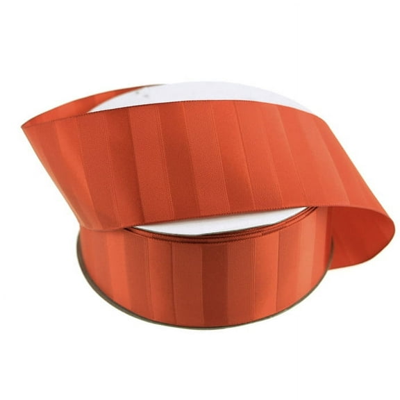 Satin Horizontal Stripes Ribbon, 1-1/2-inch, 10-yard, Red