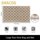 thumbnail image 2 of Alfombra SHACOS de 90 x 150 cm, grande, para interiores, antideslizante, lavable, 2 of 9