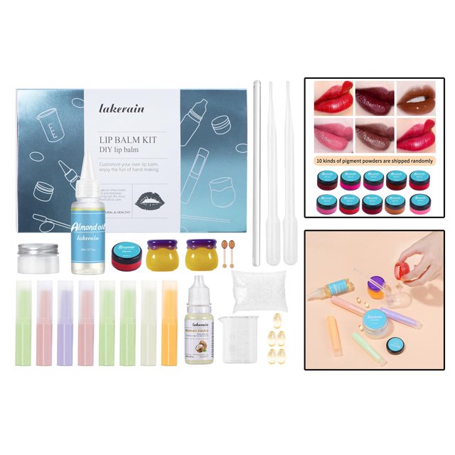 completo de fabricación de bálsamo labial casero para bricolaje, lápiz labial hidratante para niñas Salvador Dali brillo de labios regordete