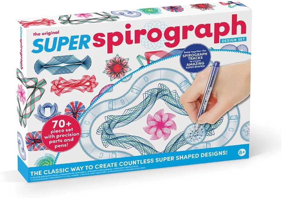 Kahootz Spirograph Deluxe Set, Arts and Crafts, Drawing Kit