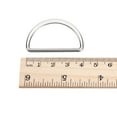 thumbnail image 4 of Metal D Rings Buckle, 15 Pack 35mm(1.38") 2.3mm Thick Welded D Rings Buckle, Silver Tone, 4 of 5