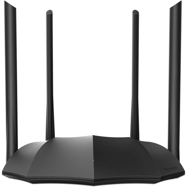 Tenda AC10 Router Gigabit AC1200 Doble Banda WiFi, 5 GHz hasta 867 Mbps, 2.4 GHz hasta 300 Mbps, Tecnología Beamforming, MU-MIMO Comunicación Multiple, 4 Atenas de 6dbi Amplia Cobertura WiFi.
