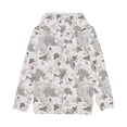 thumbnail image 6 of Bnwani Long Sleeve Toddler Shirts Boys White Hooded Leaf Printed Tops, 6 of 8