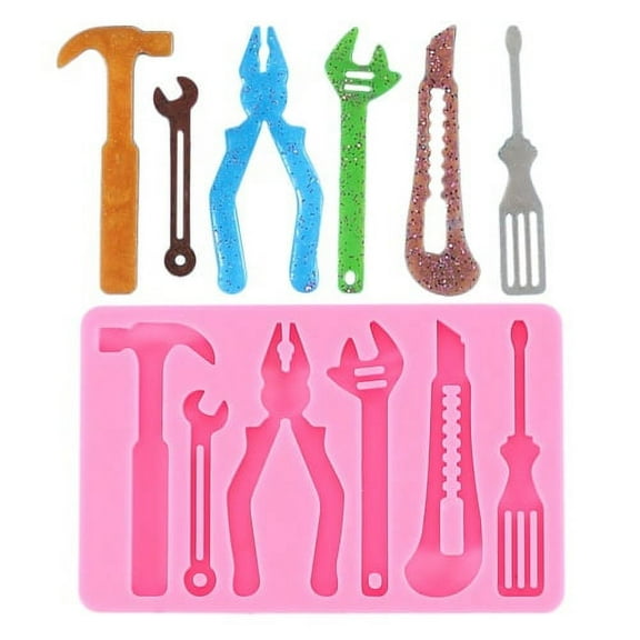 Cheers.US 2Pcs Hand Tools Silicone Mold 3D Sugar Chocolate Fondant Molds Mini Hand Tools Silicone Cupcake Fondant Cookie Decorating Mold Desserts Cupcake Cake Topper Decorations