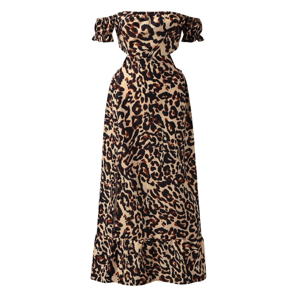 sachin and babi light blue dress Dreamylily Women Leopard Print Corset A Line Short Floral Homecoming Dress  with Beading main image 0