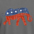thumbnail image 3 of CafePress - Glitter Republican Elephant T Shirt - Mens Comfort Colors Shirt, 3 of 5