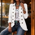 thumbnail image 6 of Gfyviroh Women's Ruffle Trim Fall Jacket Stylish Double Button Detail Open Front Boho Jackets Plus Size Casual Lightweight Outerwear, 6 of 9