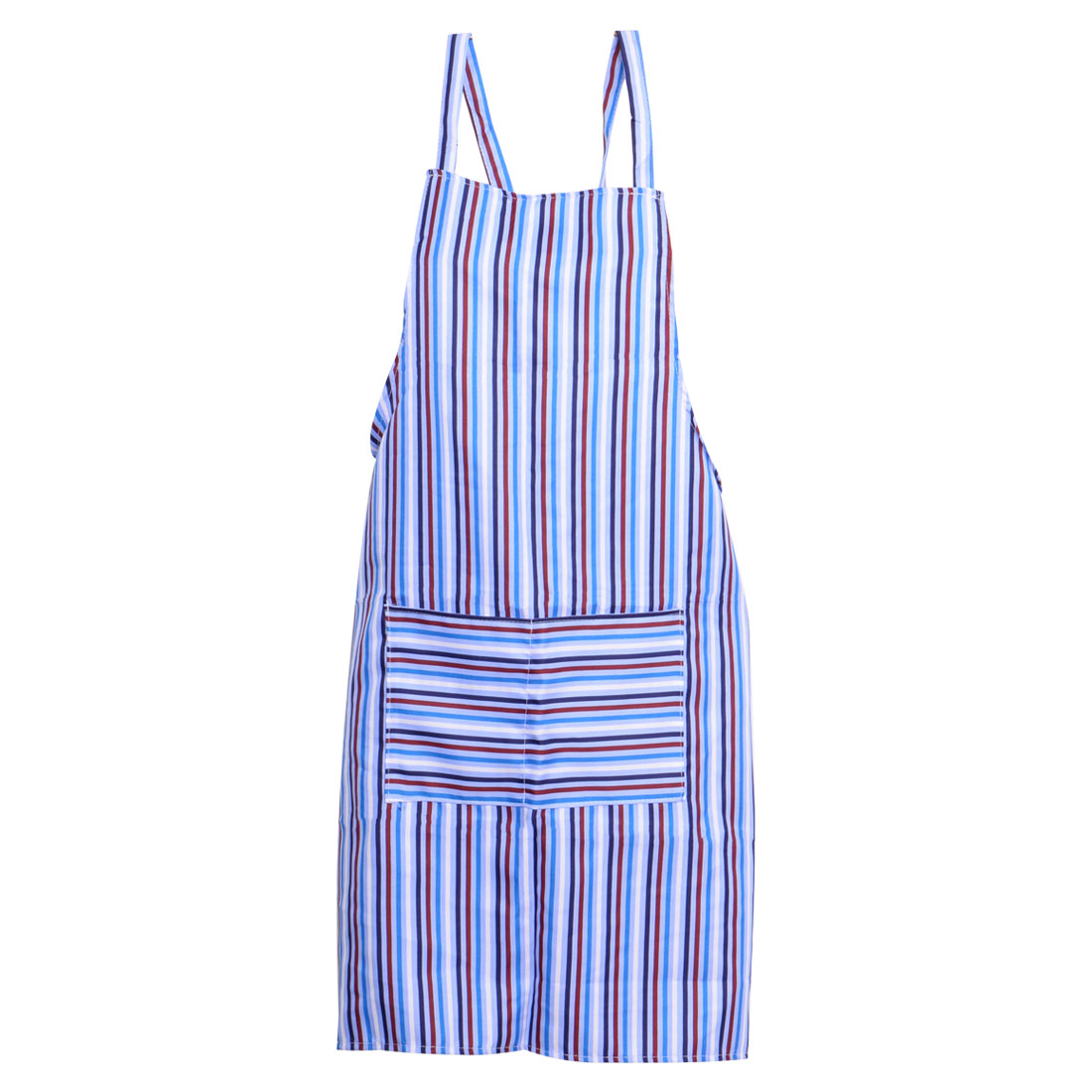 Printed Apron with 2 Pocket Polyester for Cooking Kitchen Apron, Blue