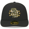 thumbnail image 2 of Men's New Era  Black San Diego Padres 2024 Armed Forces Day Low Profile 59FIFTY Fitted Hat, 2 of 6