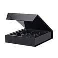 thumbnail image 1 of BAKIPACK 6 Truffle Boxes, Chocolates Boxes, Black Truffle Gift Boxes Packaging with 9-Piece Plastics Tray, Magnetic Closure Lid 5.7x5.7x1.3 Inches, 1 of 4