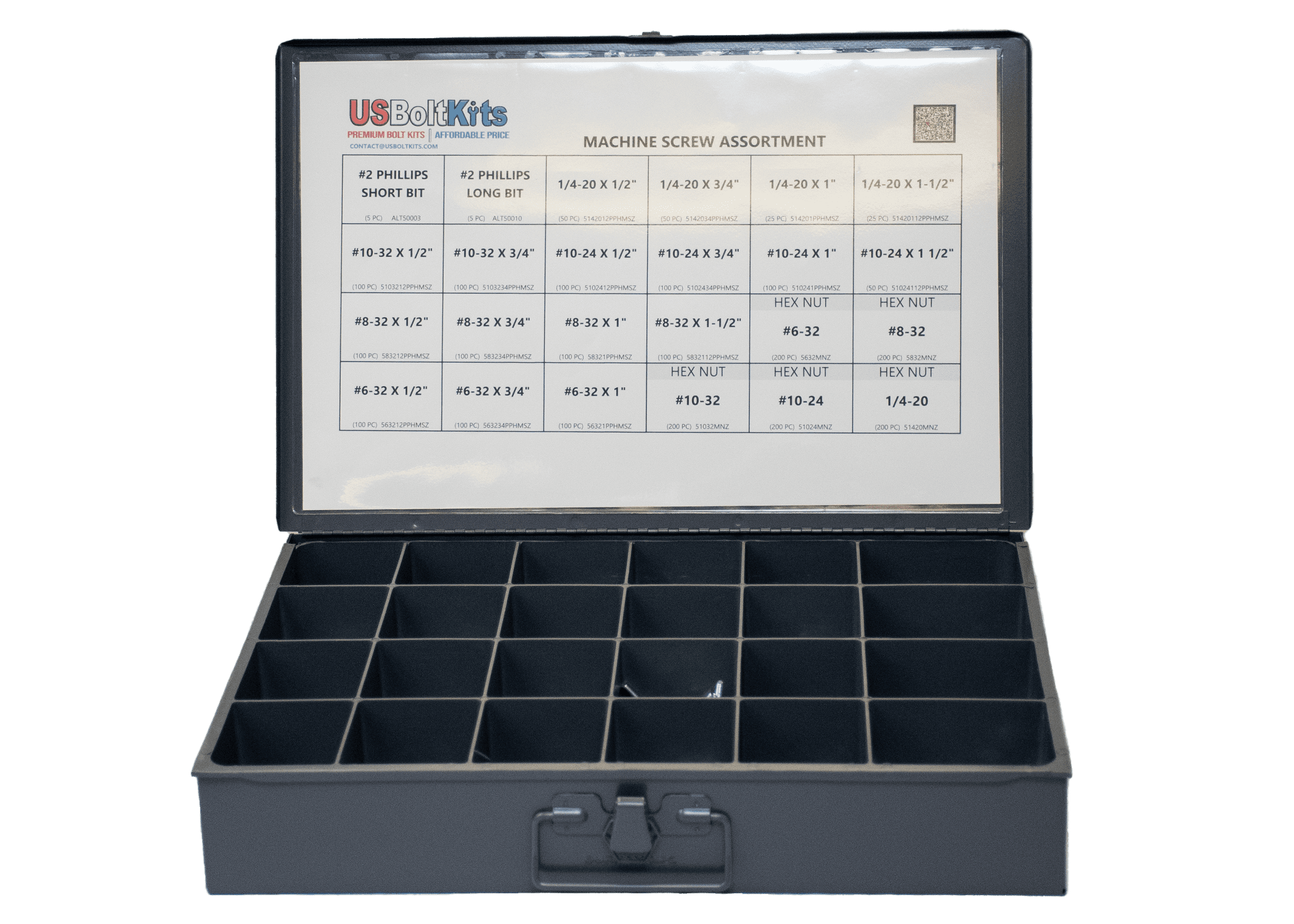 2410 Piece Machine Screw Assortment