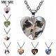 thumbnail image 2 of Collar con colgante de corazón de gato para mujer, collar con cúpula de cristal de gato de dibujos animados, joyería de moda, regalo para pareja, 2 of 4