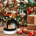 thumbnail image 6 of KLL Christmas Hats for Adults Plush Coffee Gnome (2) Print Santa Hat Xmas Fluffy Santa Claus Hat for Women Men, 6 of 6