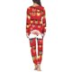 thumbnail image 4 of Conjunto de pijama de dos piezas para mujer, jersey de manga larga con diseño navideño, ropa de casa cómoda e informal, otoño, 4 of 4