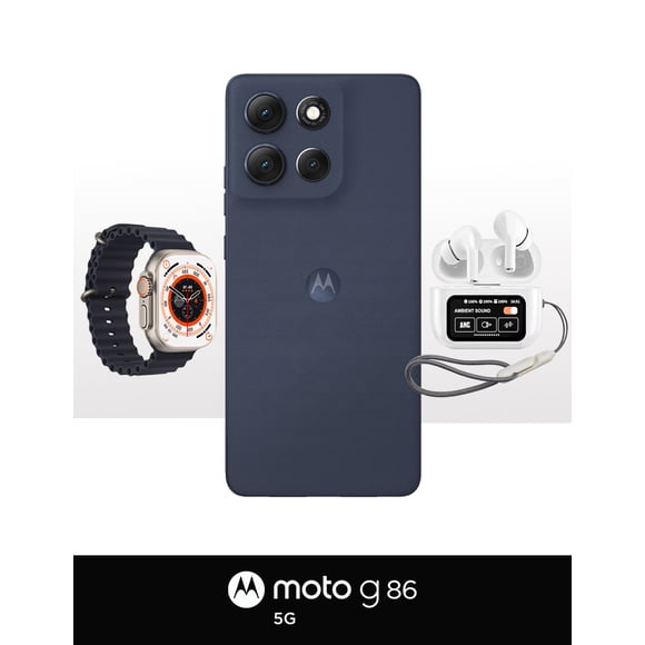 Motorola Moto G86 5G 8GB RAM 256GB Azul +Smartwatch +Audífonos