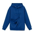 thumbnail image 5 of zaveiop Pet Pouch Hoodie for Women Kangaroo Pocket Hoodie Dog Pouch Sweatshirts Pet Carrier Pullover Long Sleeve Tops (Z2-Blue, L), 5 of 5