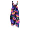 thumbnail image 2 of BOMYJESK Women's Halloween Jumpsuits Cartoon Pumpkin One Piece Sleeveless Rompers Pants 2026 Fall Baggy Overalls Purple L, 2 of 7