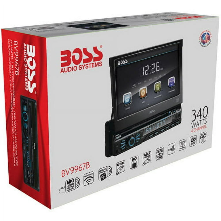 Boss BV9967B 7” In-Dash Touchscreen Flip Out Car DVD/USB/SD
