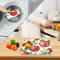 thumbnail image 3 of Yayeee Dish Drying Mat for Kitchen Counter 18" x 24" Microfiber Super Absorbent Coffee Decorative Pad, Apple Pattern, 3 of 9