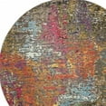 thumbnail image 4 of 5' X 5' Sunset Round Abstract Power Loom Non Skid Area Rug, 4 of 5