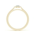 thumbnail image 2 of ANGARA Natural 0.21 Ct. Diamond Halo Engagement Ring in 14K Yellow Gold for Women (Ring Size: 11.5), 2 of 9