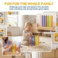 thumbnail image 4 of Color Sorting Stacking Toys, Color Matching Puzzle Game, Wooden Sorting & Stacking Toys for Family Game Night, Easter Basket Stuffers, 4 of 8