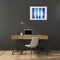 thumbnail image 3 of Villa, Mlli 14x12 White Modern Wood Framed Museum Art Print Titled - Blue Stripes Mate, 3 of 4