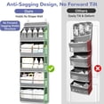 thumbnail image 6 of VOZOGO 1 pack over the Door Organizer with 5 Large Pockets 10 Mesh Side Pockets, 44 lbs Weight Capacity Hanging Storage Organizer with Clear Window Kids Toys, Shoes, Diapers, 6 of 7